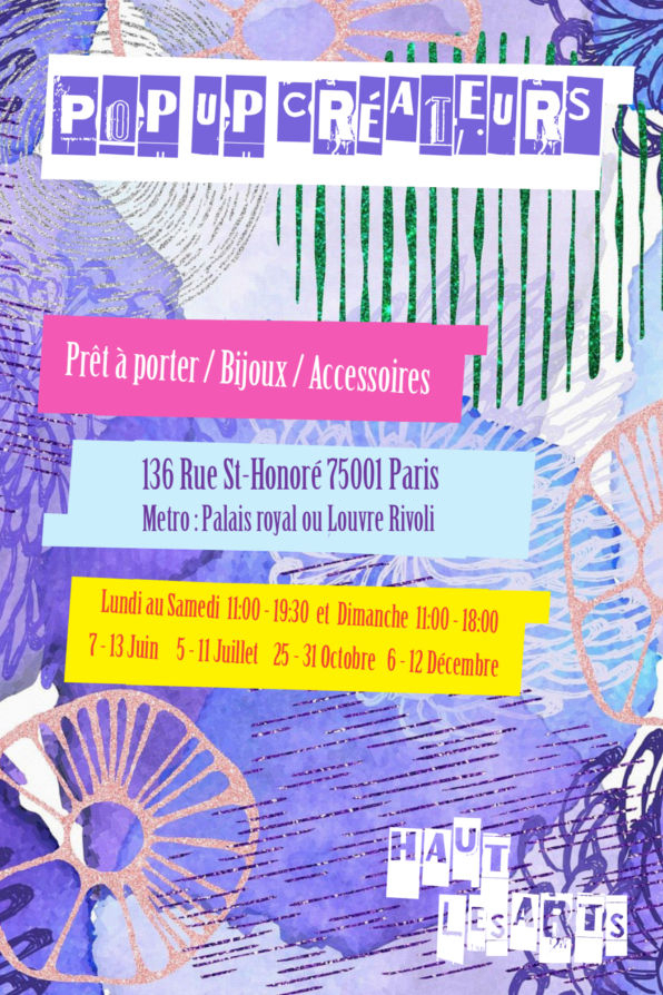 Expo Haut les Arts 2021 rue St-Honore Paris